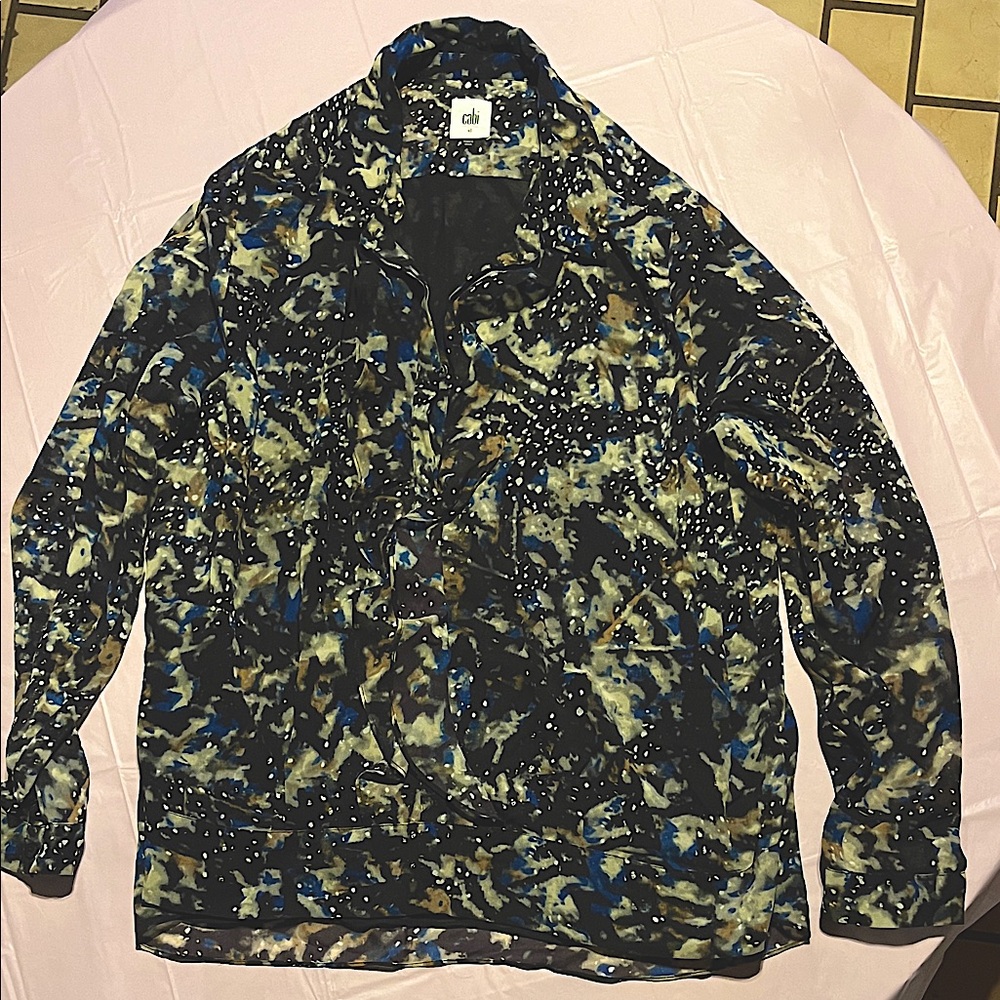 Colorful Abstract Print Top